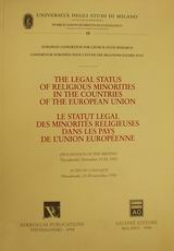 Εικόνα της The Legal Status of Religious Minorities in the Countries of the European Union